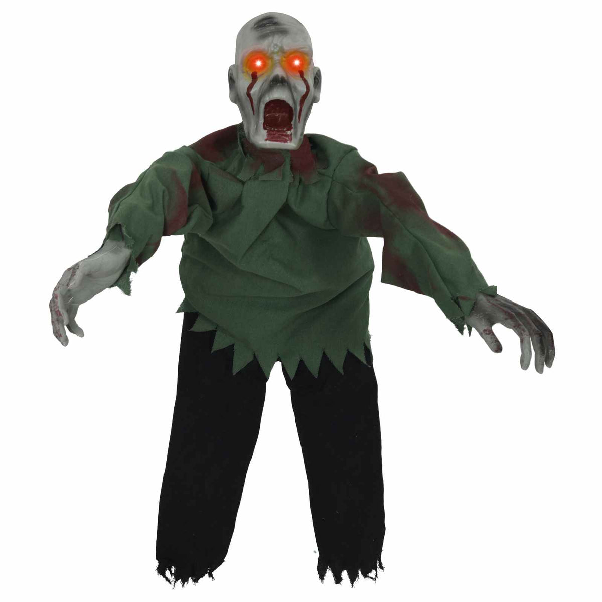 Helovino ropojantis zombis SPOOKA Žalia 110 x 50 x 21 cm
