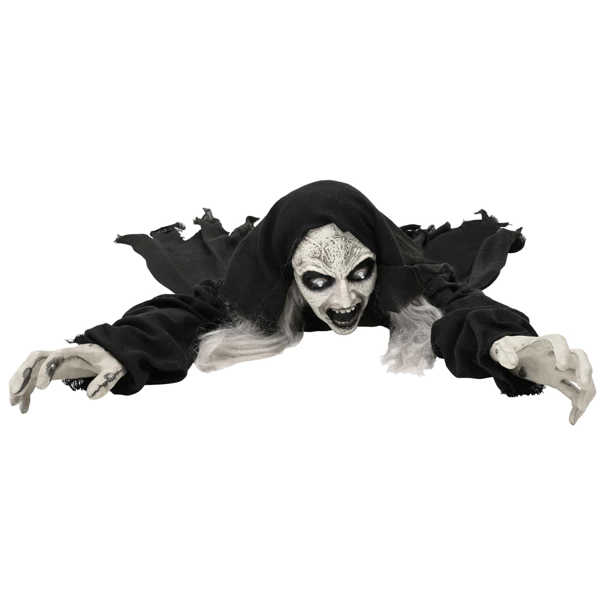 Helovino ropojantis zombis SPOOKA Juoda 41 x 130 x 24 cm