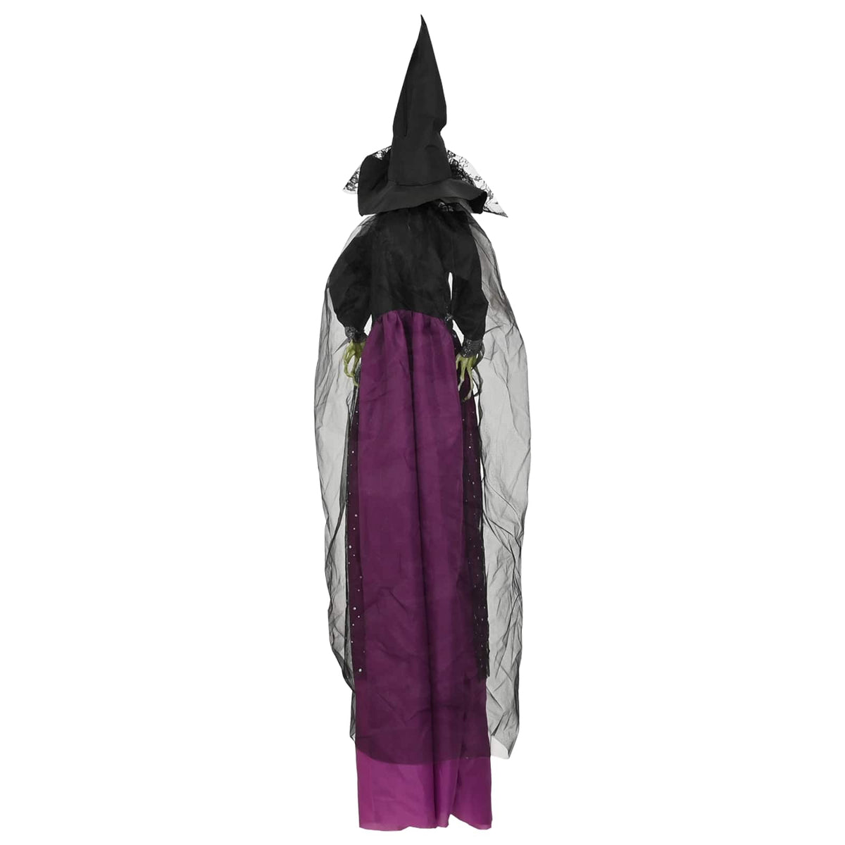 Helovino pakabinama ragana SPOOKA Violetinė 30 x 133 cm