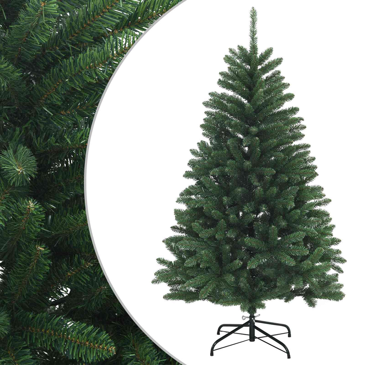 Dirbtinė Sulankstoma Kalėdų Eglutė 150 cm PVC Vidutinė žalia