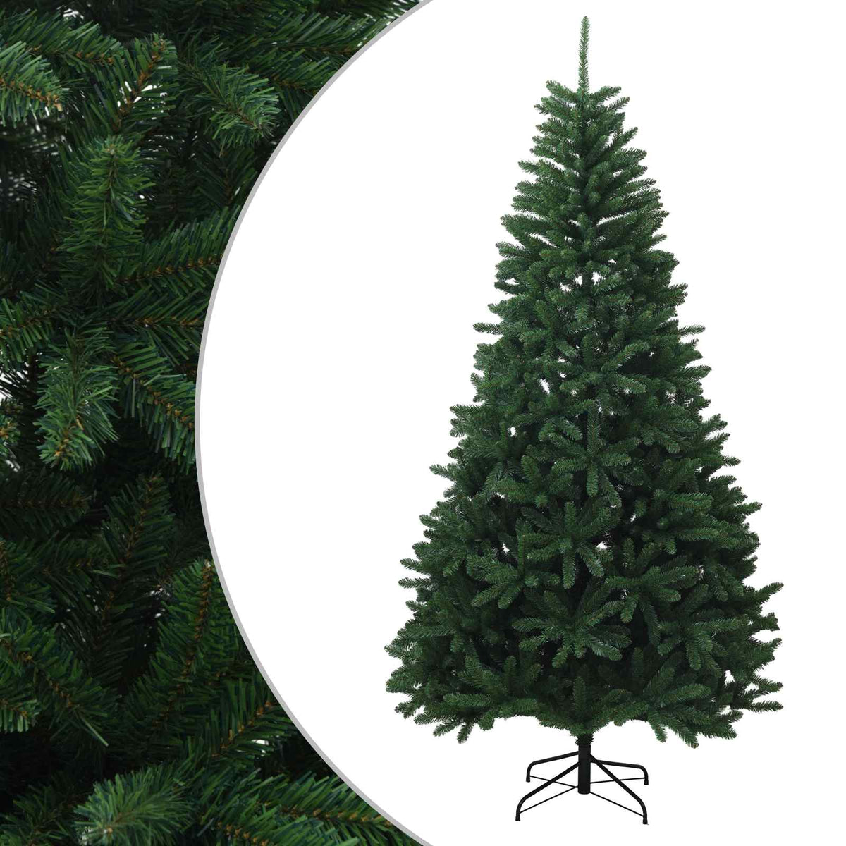 Dirbtinė Sulankstoma Kalėdų Eglutė 210 cm PVC Vidutinė žalia