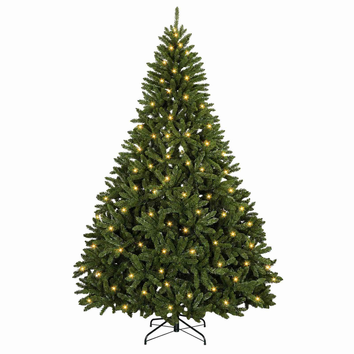 Dirbtinė Sulankstoma Kalėdų Eglutė 210 cm 400 LED Šilta balta