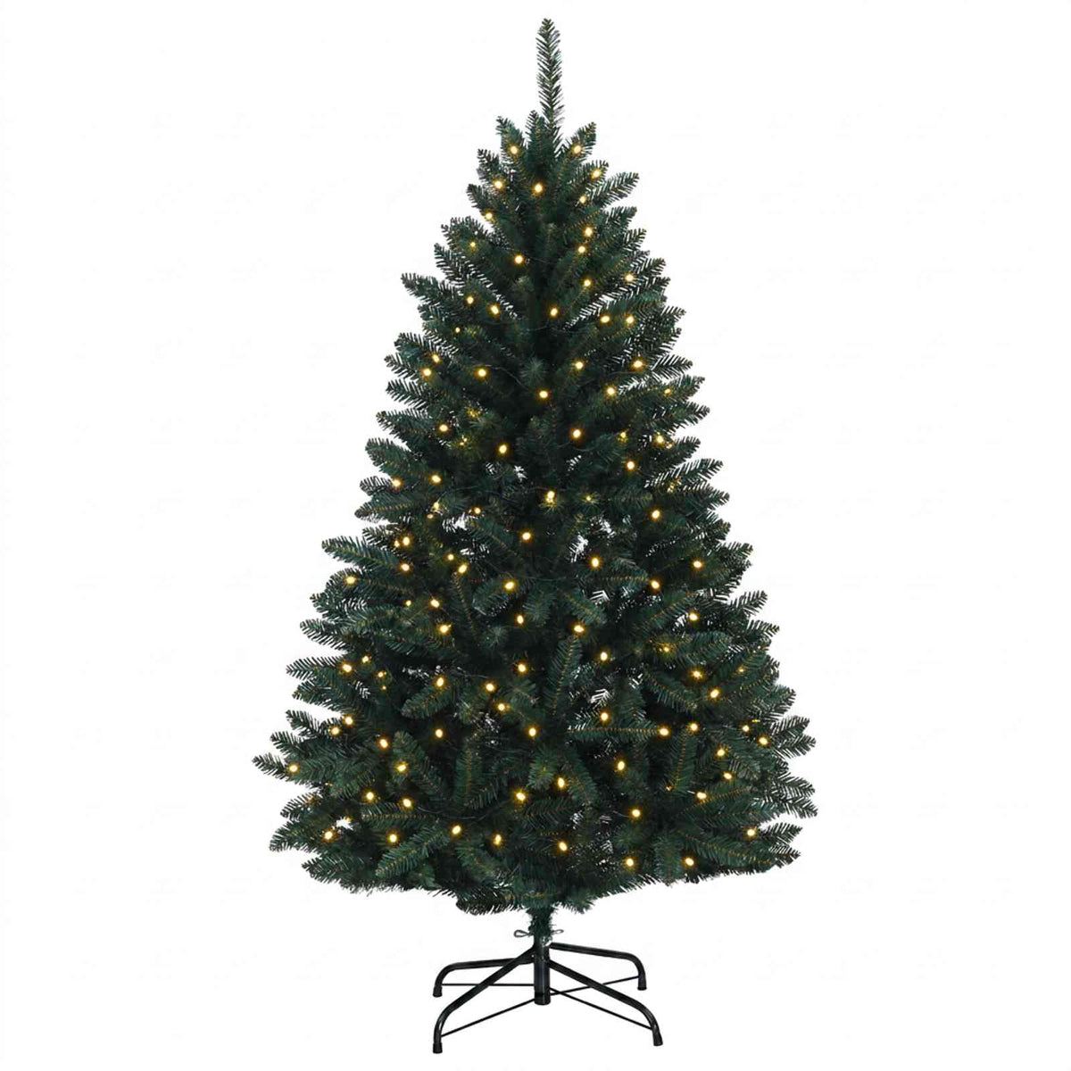 Dirbtinė Sulankstoma Kalėdų Eglutė 150 cm 150 LED Šilta balta