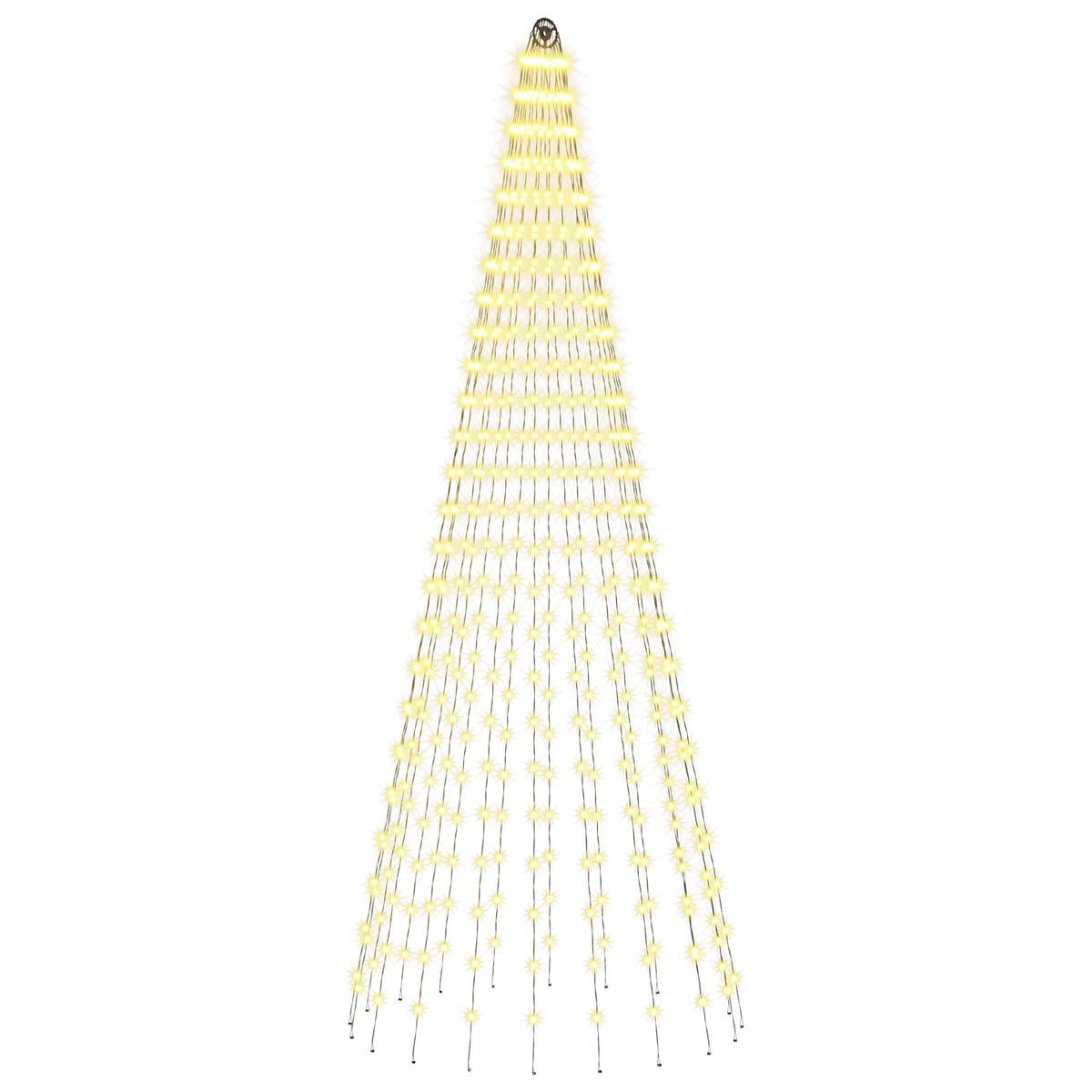 Kalėdų eglutės lemputės su smeigėmis 500 LED Šilta balta ir