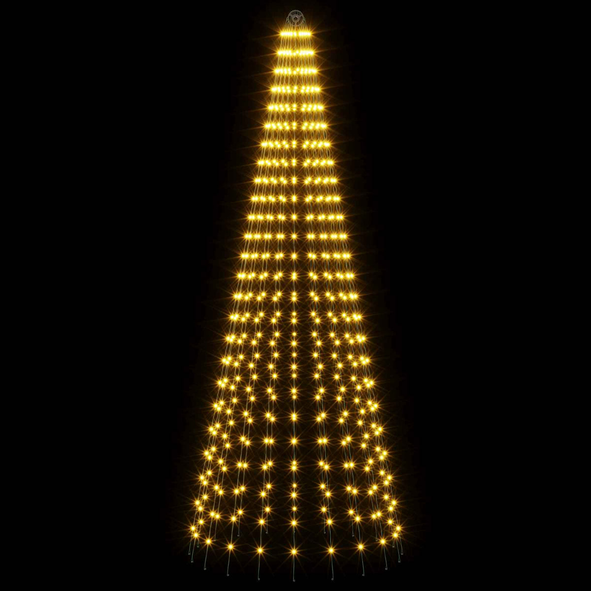 Kalėdų eglutės lemputės su smeigėmis 500 LED Šilta balta ir