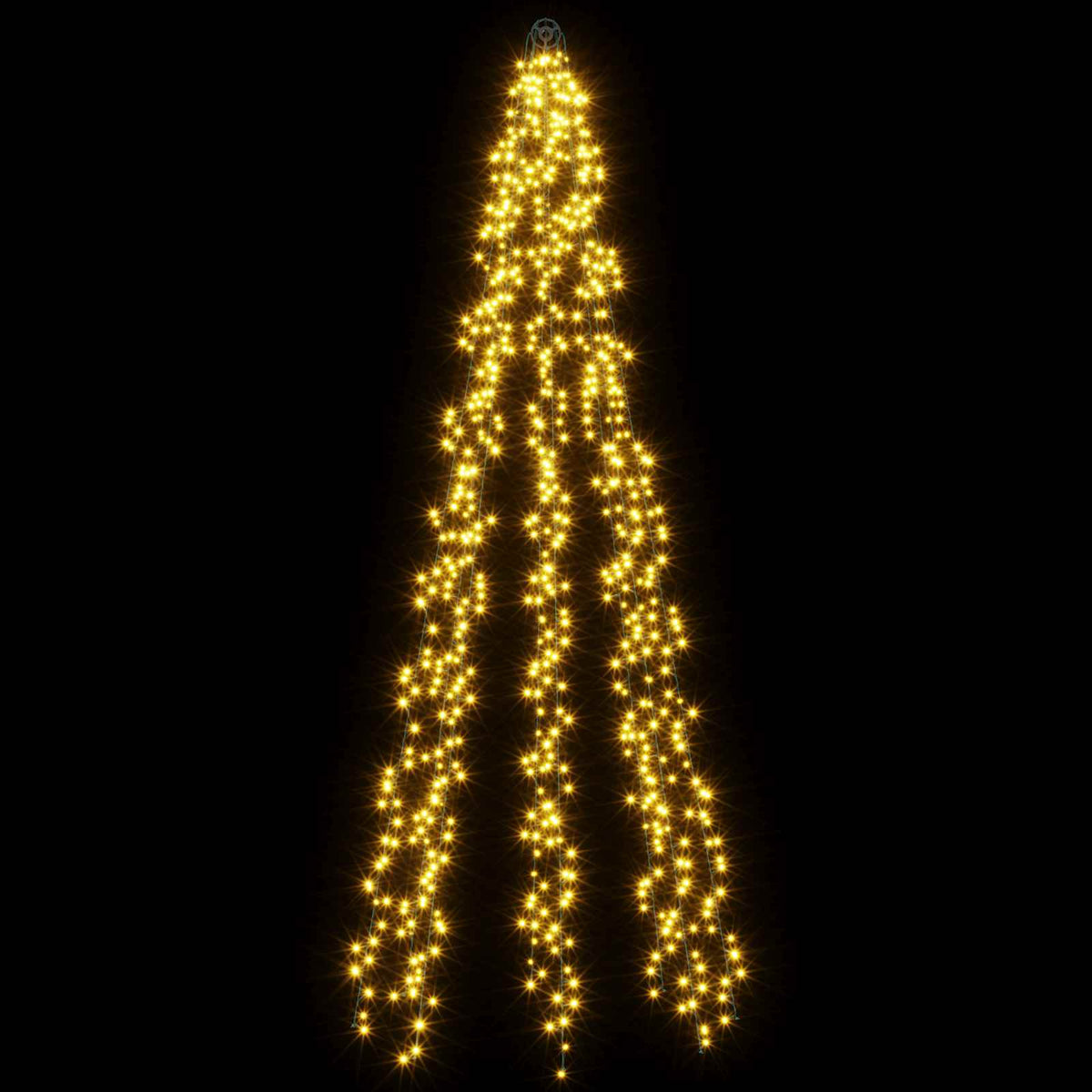 Kalėdinės eglutės lemputės su 8 LED 1000 LED Šilta balta