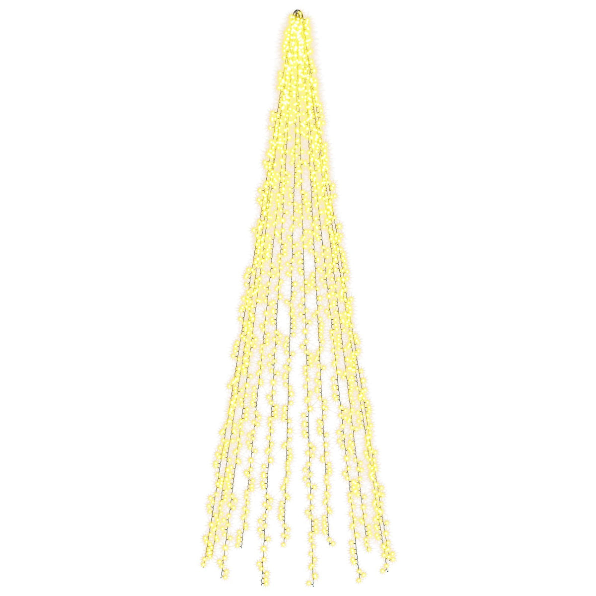 Kalėdinės eglutės girliandos su 12 LED lempučių 1608 LED