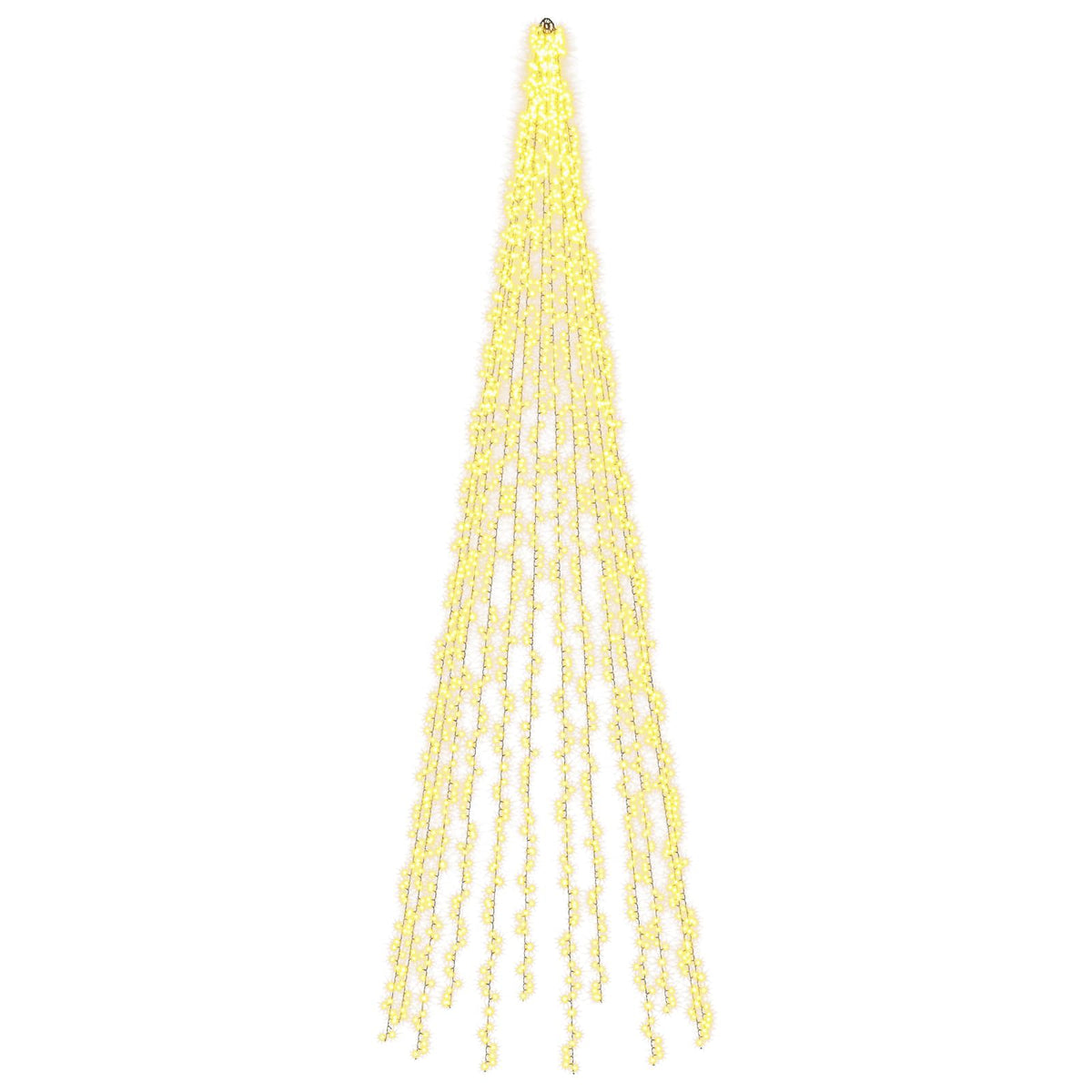 Kalėdinės eglutės lemputės su 12 LED 2004 LED Šilta balta