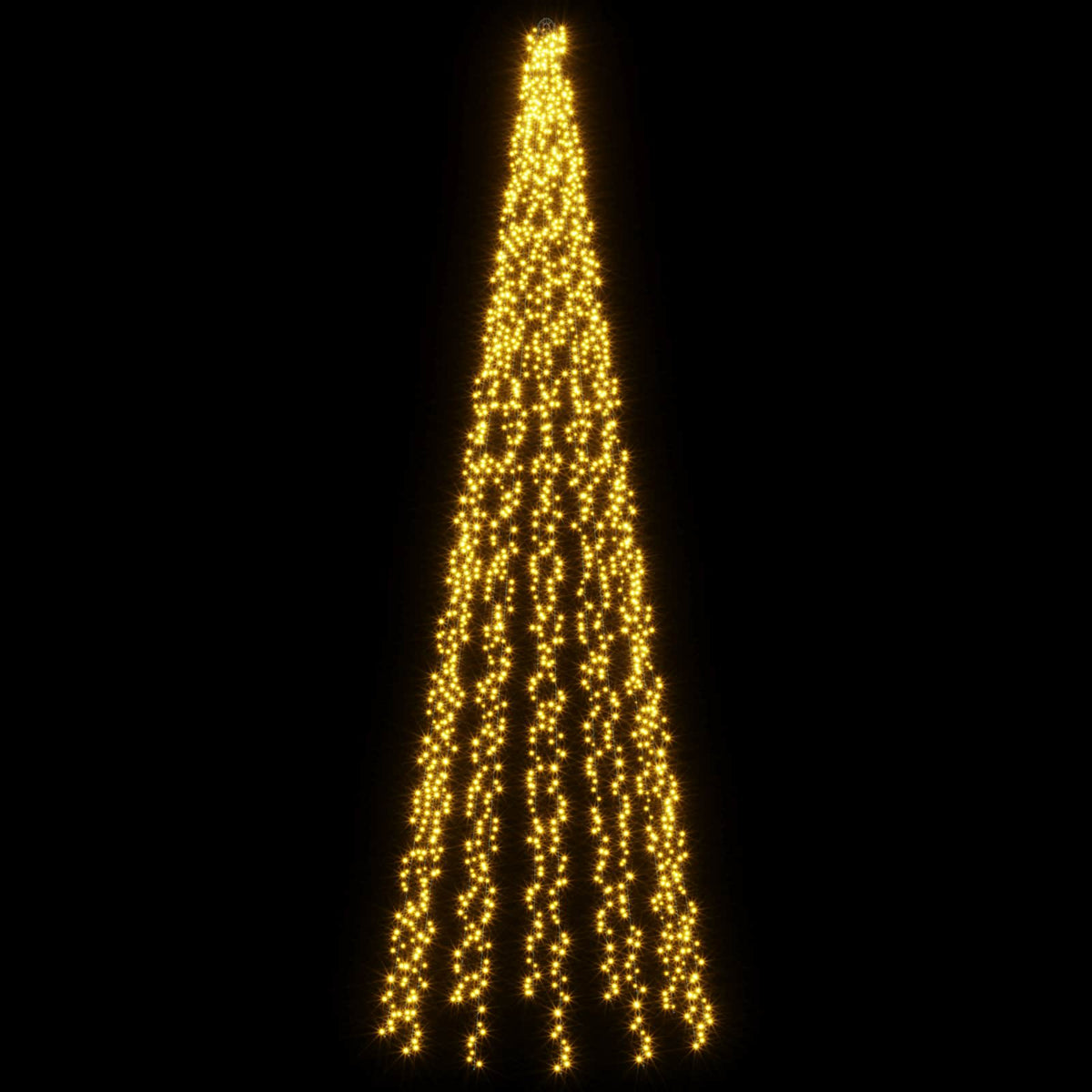 Kalėdinės eglutės lemputės su 12 LED 2004 LED Šilta balta