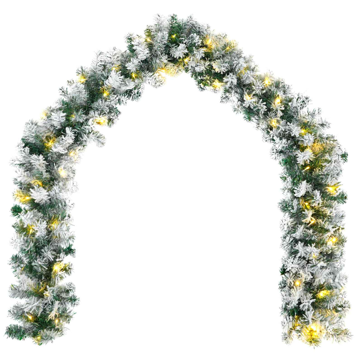 Mini kalėdinių eglučių rinkinys 45 cm 125 LED Šilta balta PVC