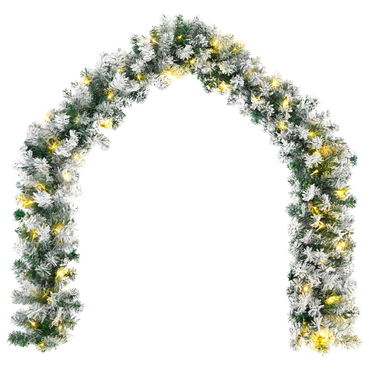 Mini kalėdinių eglučių rinkinys 60 cm 125 LED Šilta balta PVC