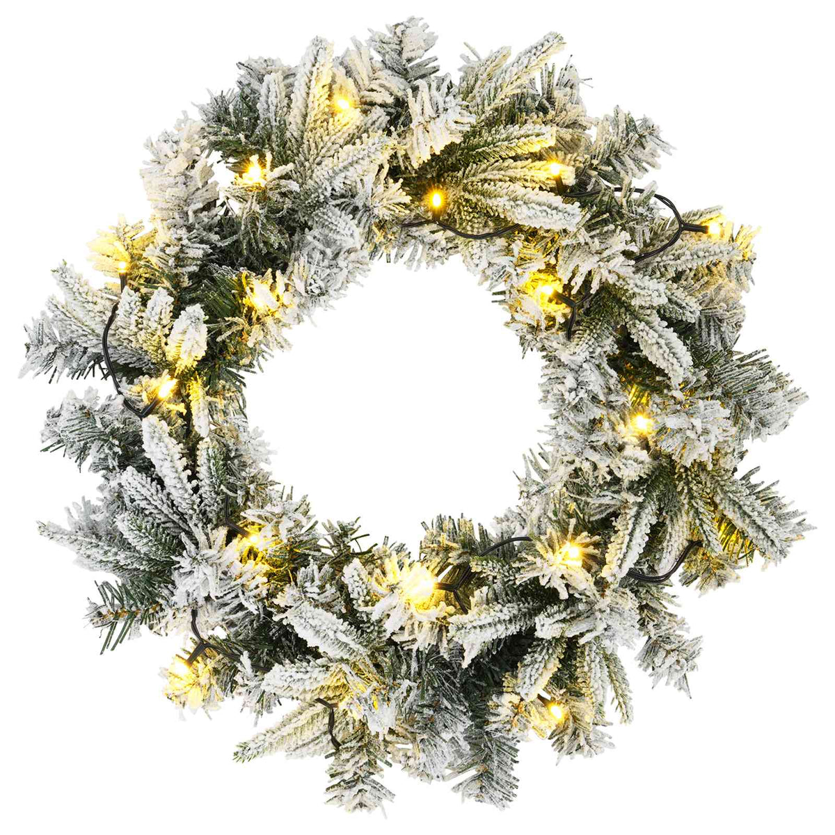 Mini kalėdinių eglučių rinkinys 60 cm 125 LED Šilta balta