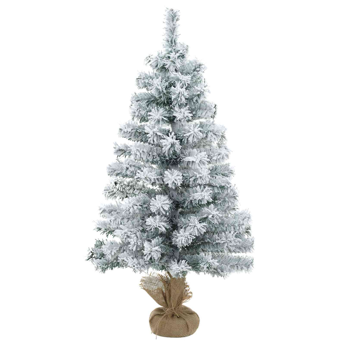 Mini kalėdinių eglučių rinkinys 90 cm PVC Žalia ir balta