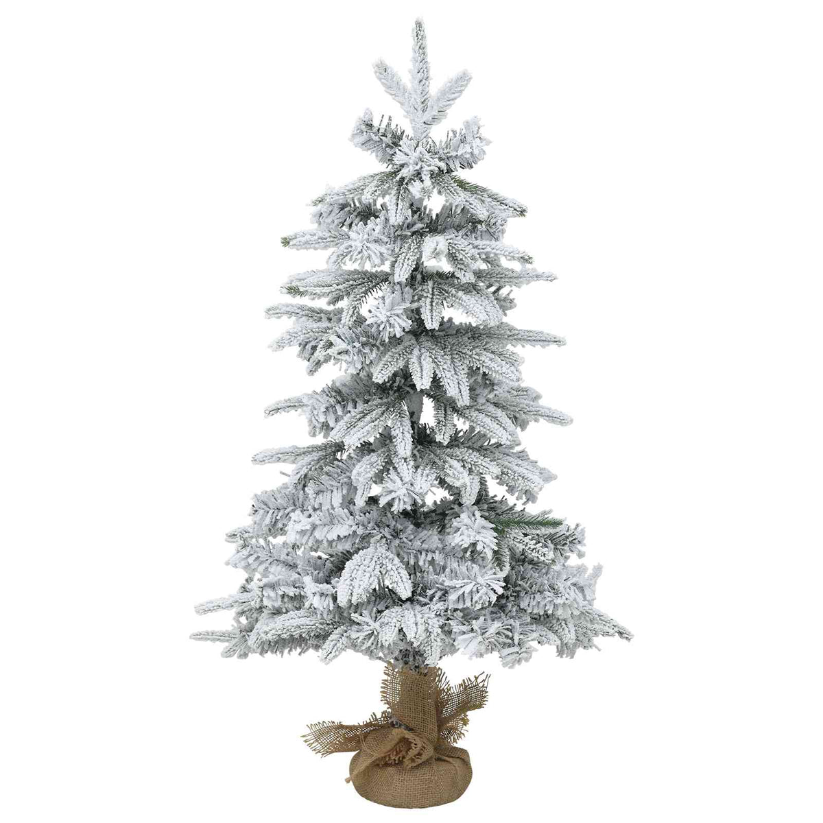 Mini Kalėdų medis 90 cm PVC ir PE Žalia ir balta