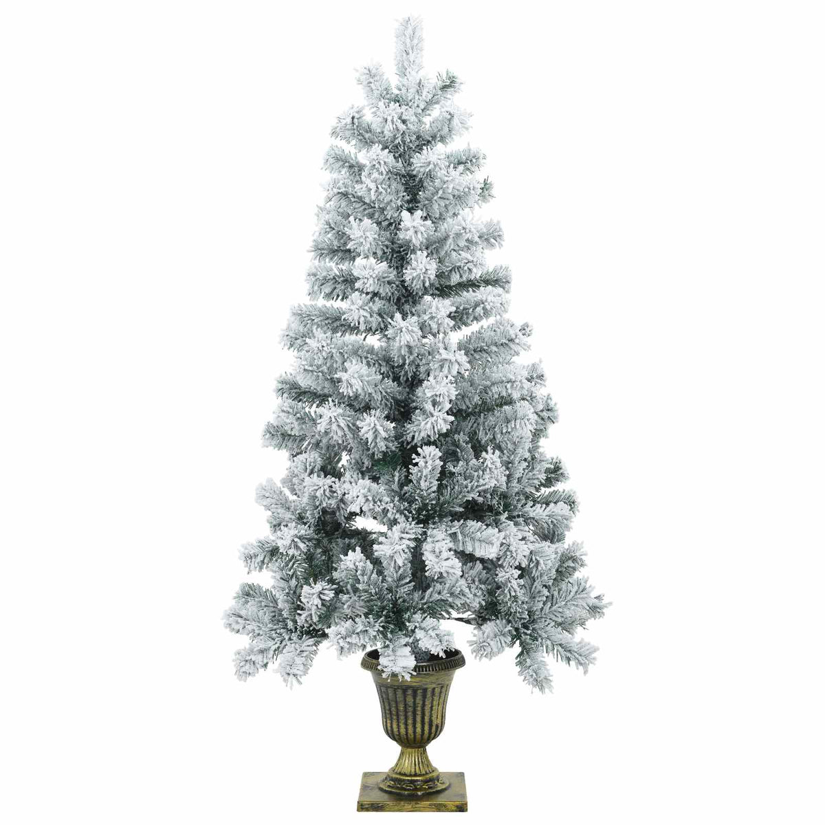 Mini kalėdinių eglučių rinkinys 120 cm PVC Žalia ir balta