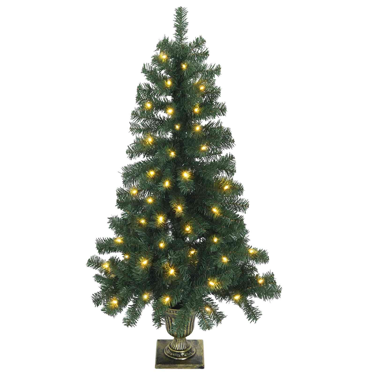 Mini kalėdinių eglučių rinkinys 120 cm 275 LED Šilta balta PVC