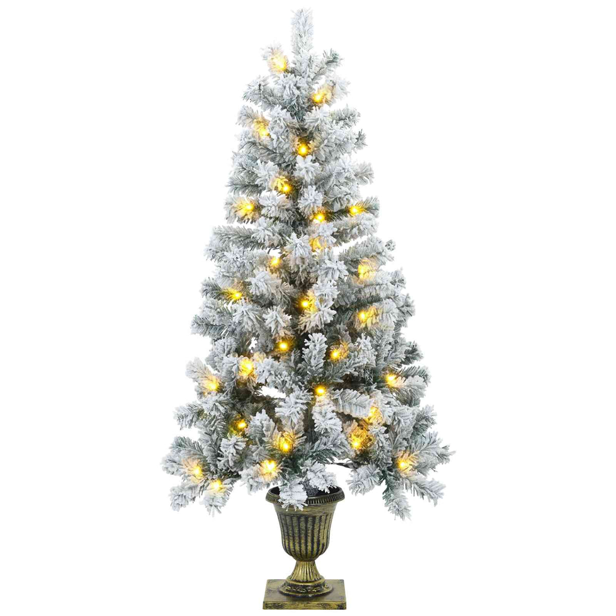 Mini kalėdinių eglučių rinkinys 120 cm 275 LED Šilta balta PVC