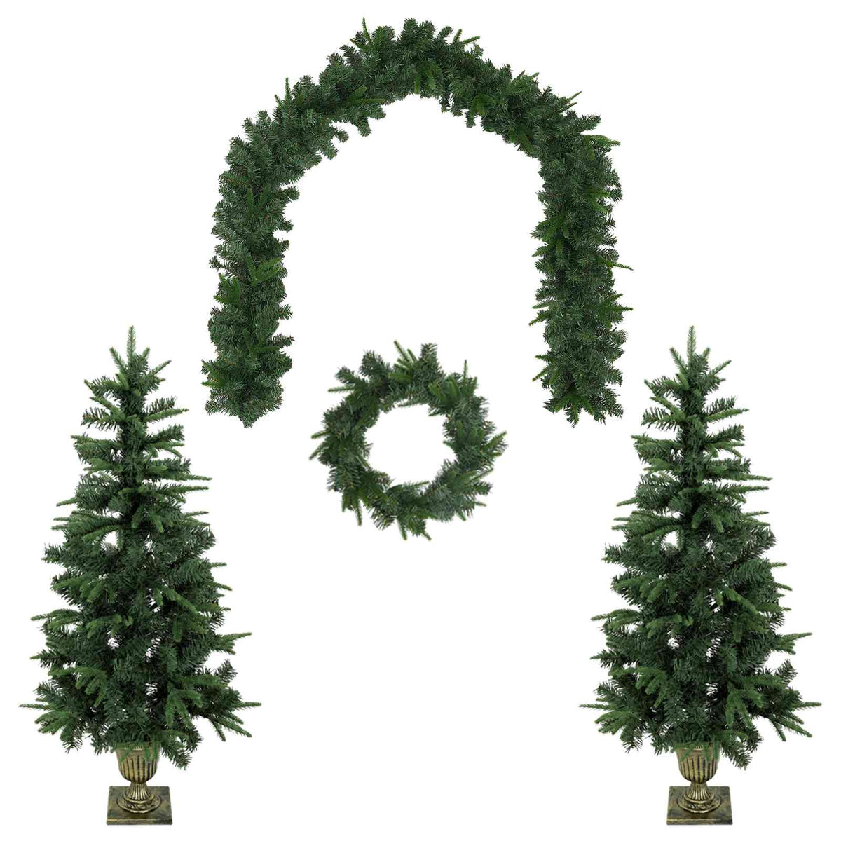 Mini Kalėdų medis 120 cm PVC ir PE Žalia