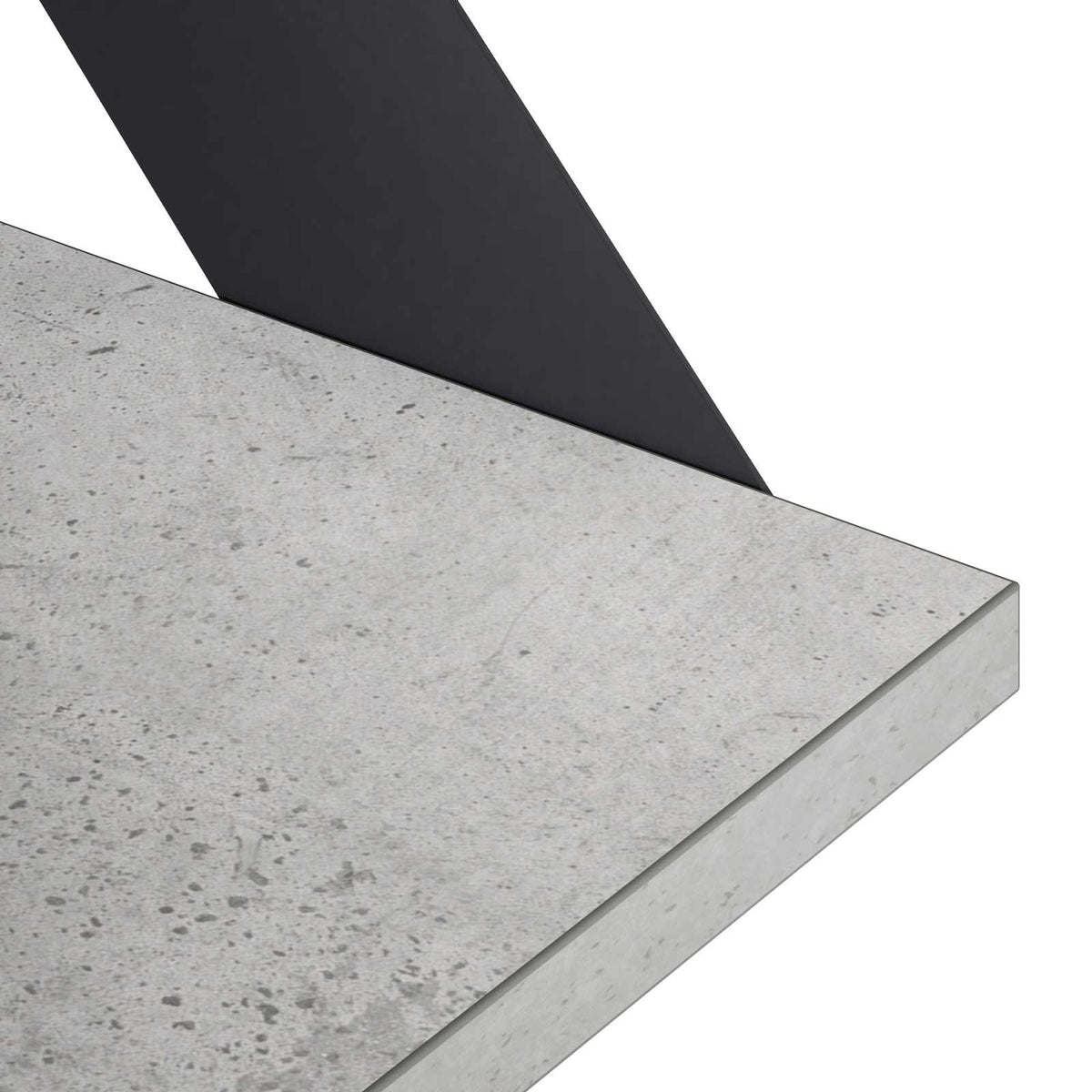 Sieninės lentynos 2 vnt. Betono pilka 50 x 20 x 17 cm