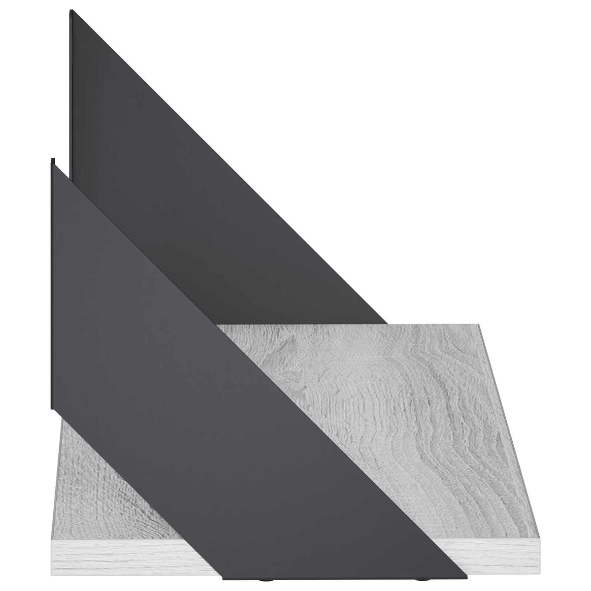 Sieninės lentynos 4 vnt. Pilka Sonoma 50 x 20 x 17 cm