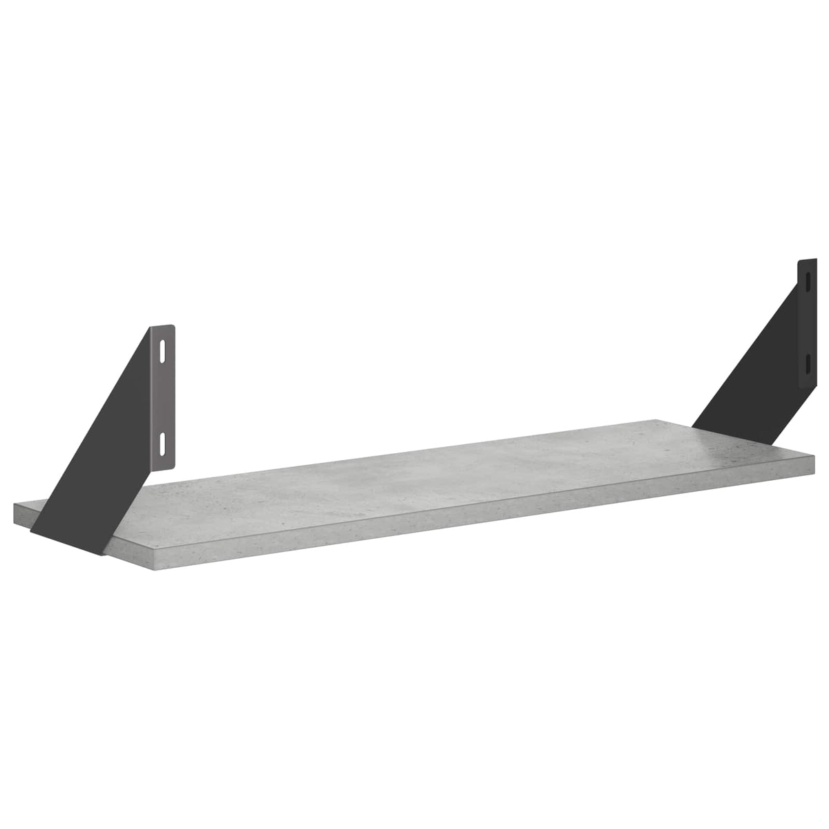 Sieninės lentynos 2 vnt. Betono pilka 60 x 20 x 17 cm