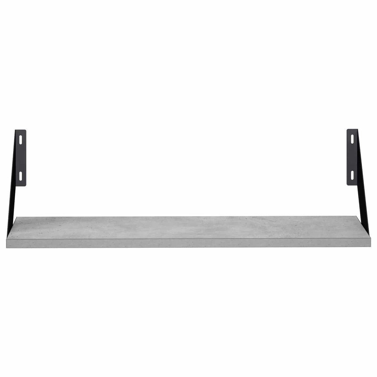 Sieninės lentynos 2 vnt. Betono pilka 60 x 20 x 17 cm