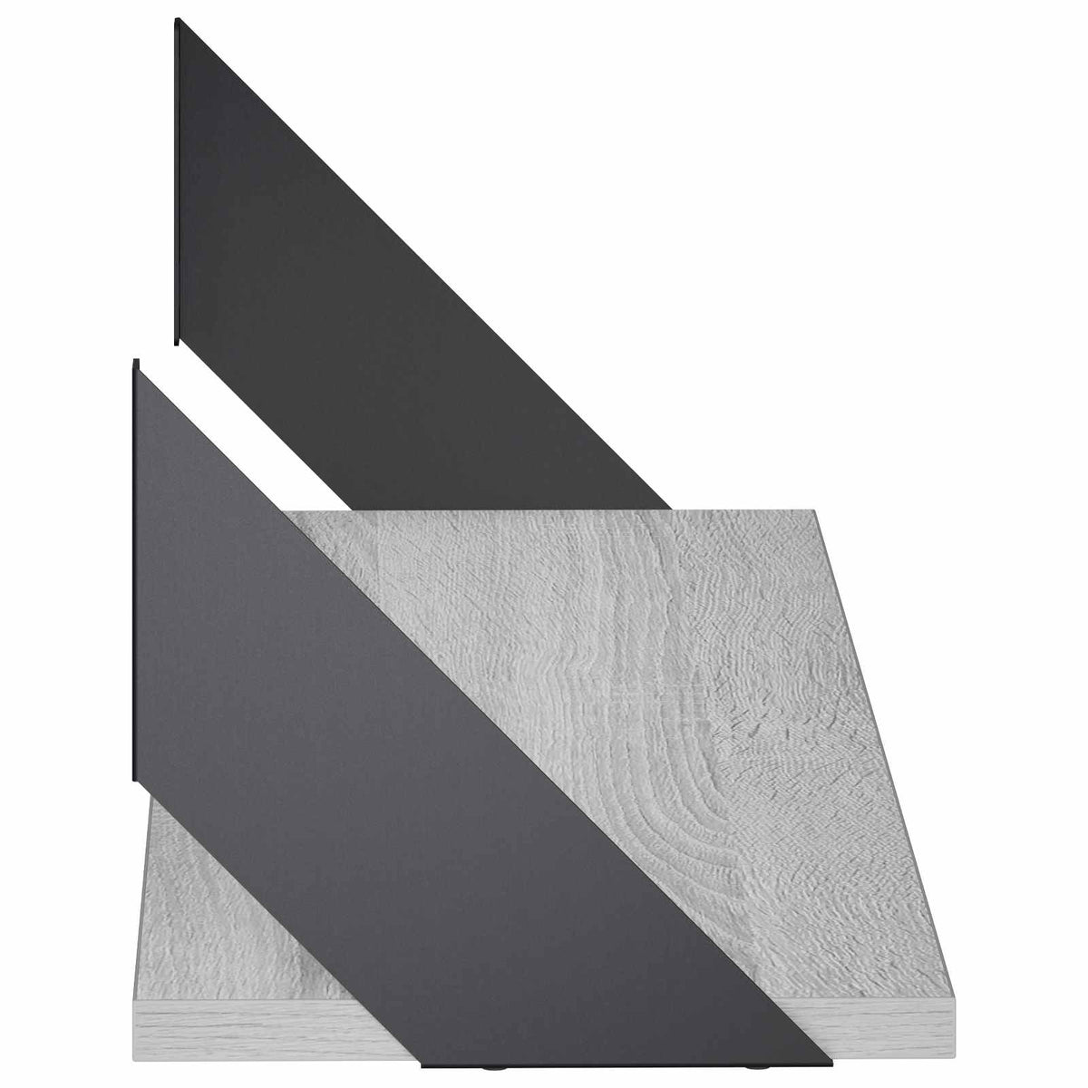 Sieninės lentynos 4 vnt. Pilka Sonoma 70 x 20 x 17 cm