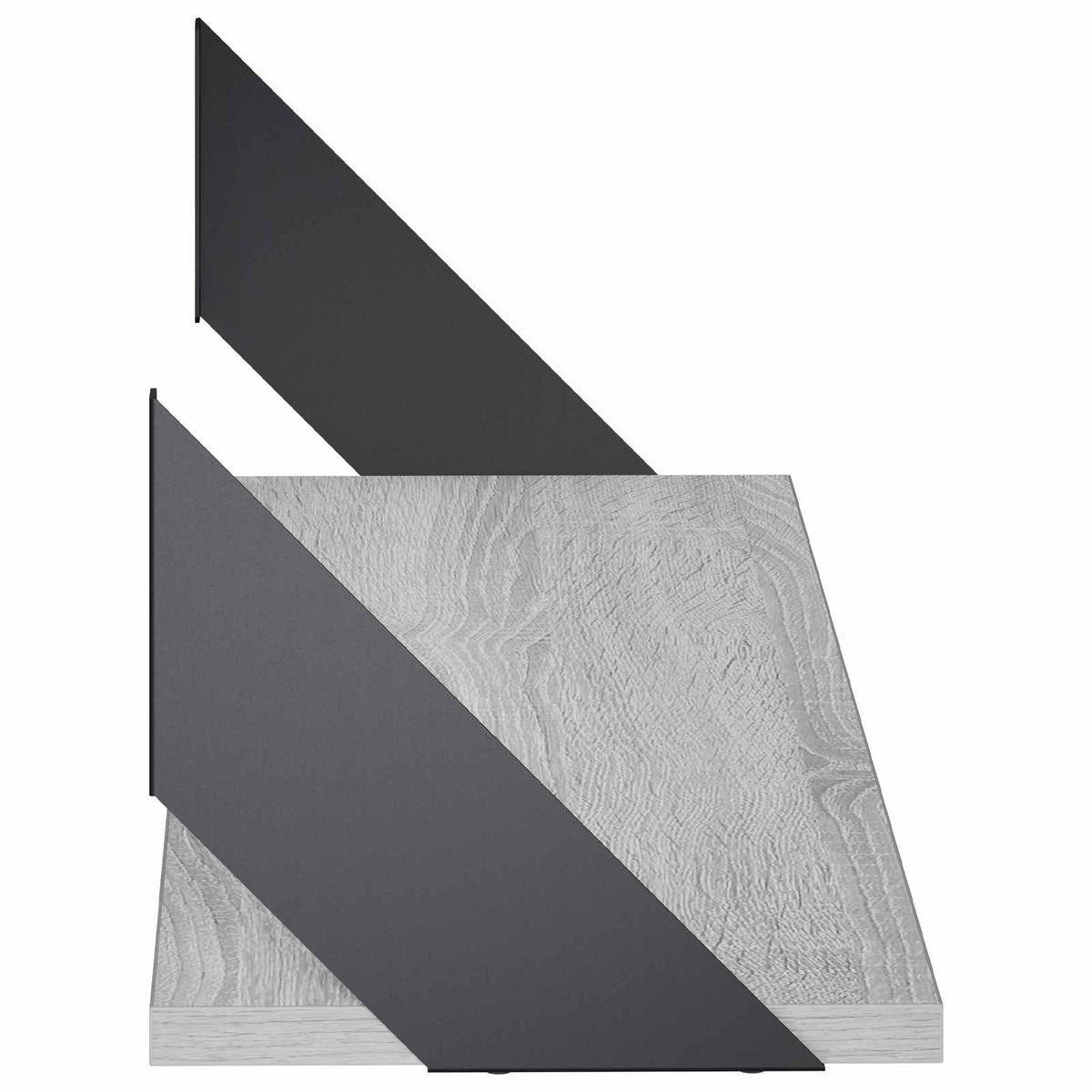 Sieninės lentynos 2 vnt. Pilka Sonoma 80 x 20 x 17 cm