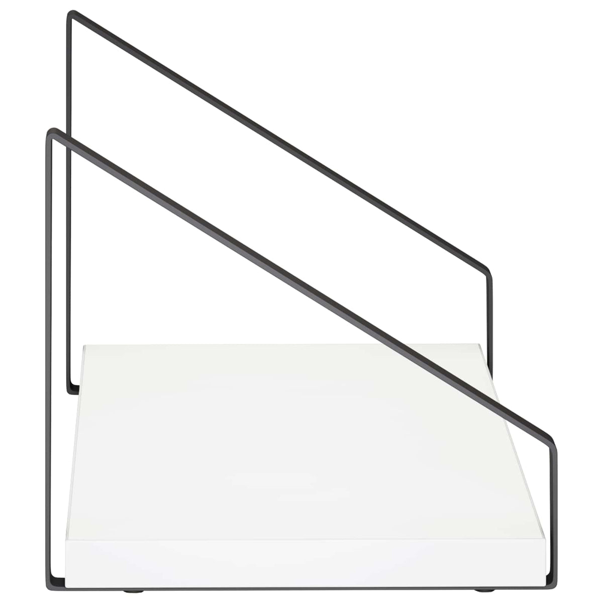 Sieninės lentynos 4 vnt. Balta 40 x 16 x 15,5 cm