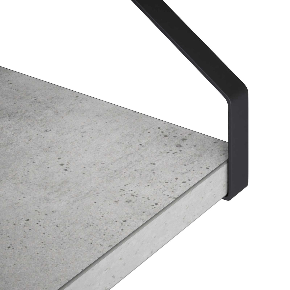 Sieninės lentynos 2 vnt. Betono pilka 40 x 16 x 15,5 cm