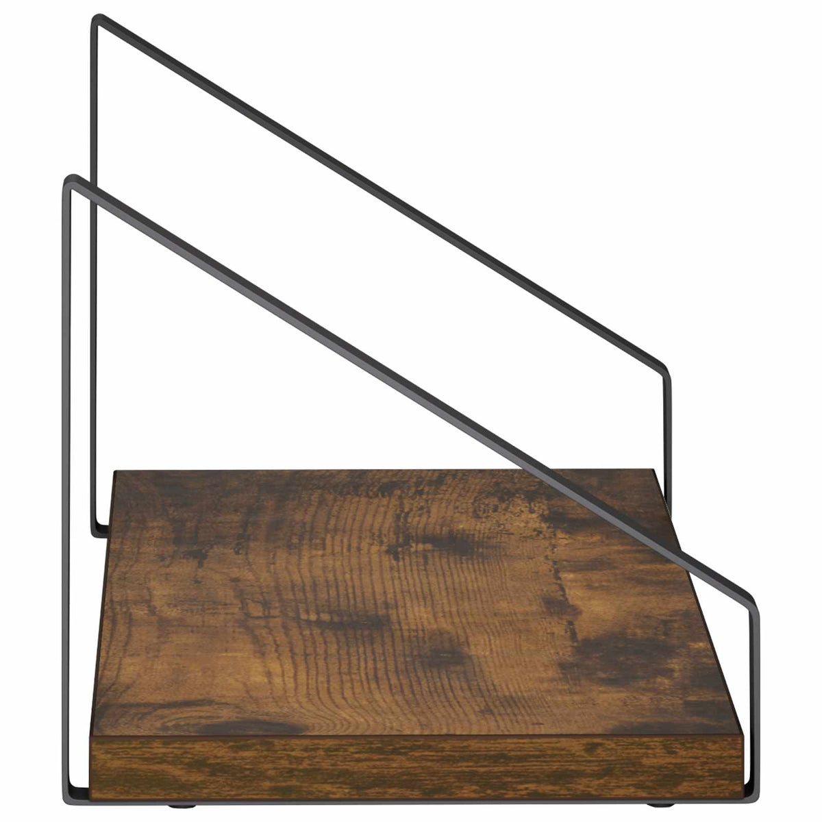 Sieninės lentynos 2 vnt. Dūminio ąžuolo 40 x 16 x 15,5 cm