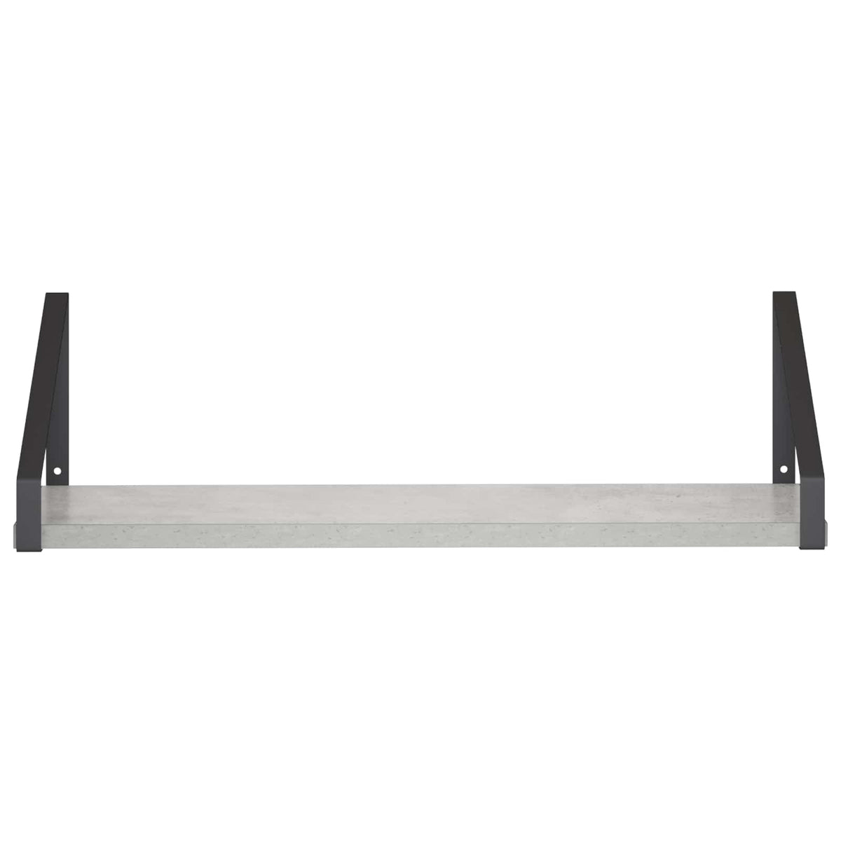 Sieninės lentynos 2 vnt. Betono pilka 50 x 16 x 15,5 cm