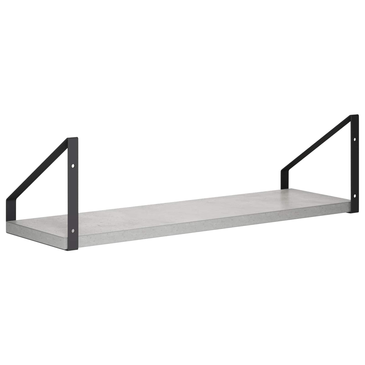 Sieninės lentynos 4 vnt. Betono pilka 50 x 16 x 15,5 cm