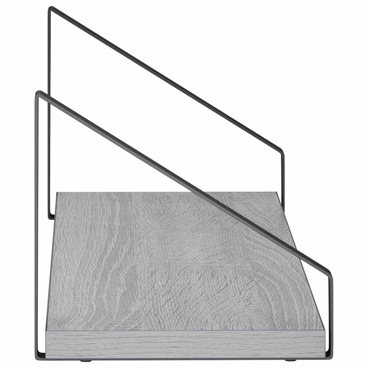 Sieninės lentynos 2 vnt. Pilka Sonoma 50 x 16 x 15,5 cm