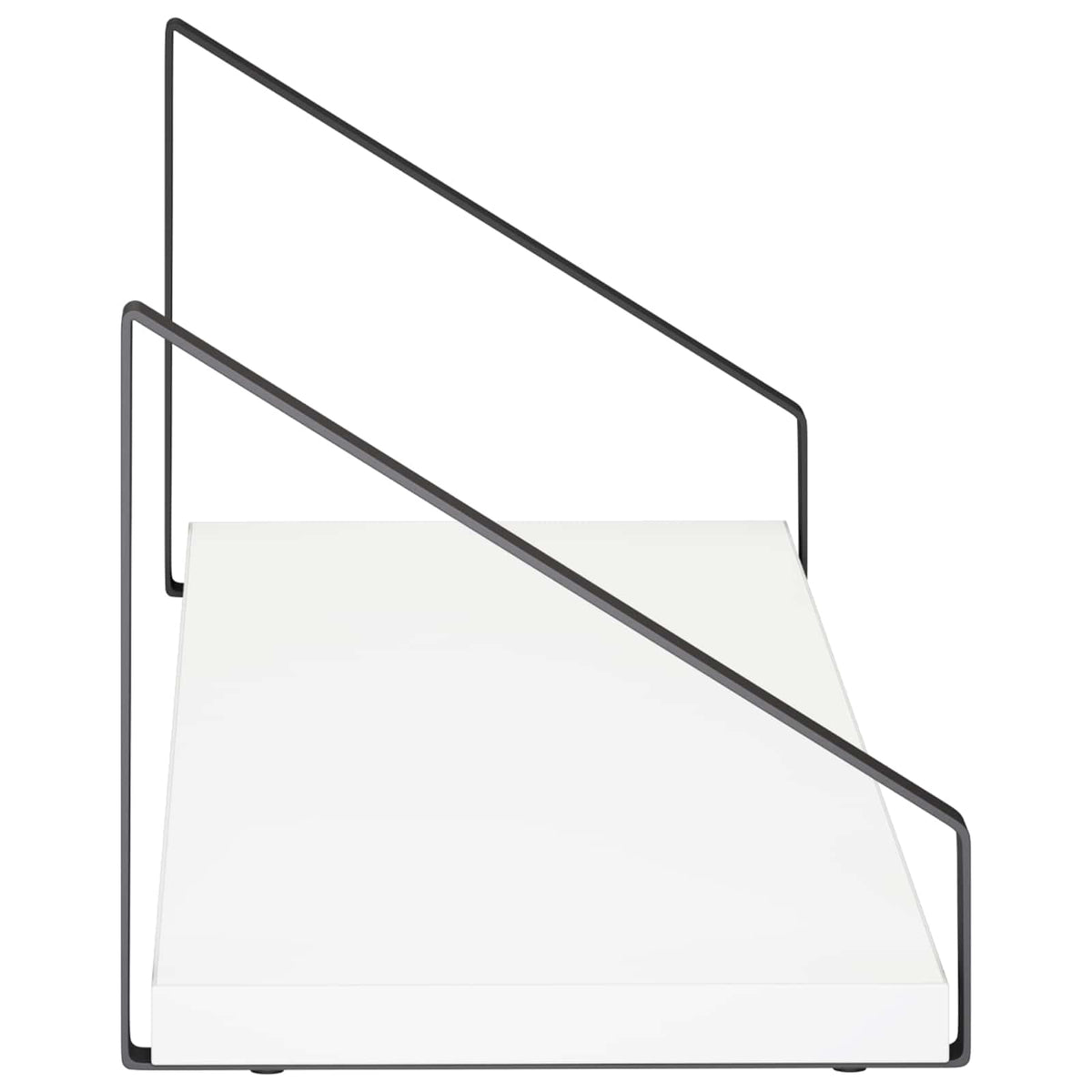 Sieninės lentynos 2 vnt. Balta 60 x 16 x 15,5 cm