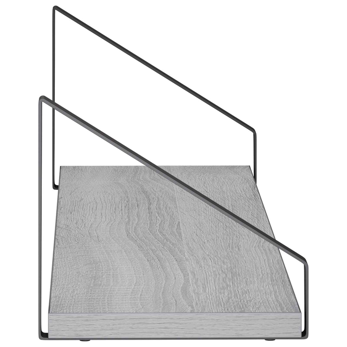Sieninės lentynos 2 vnt. Pilka Sonoma 60 x 16 x 15,5 cm