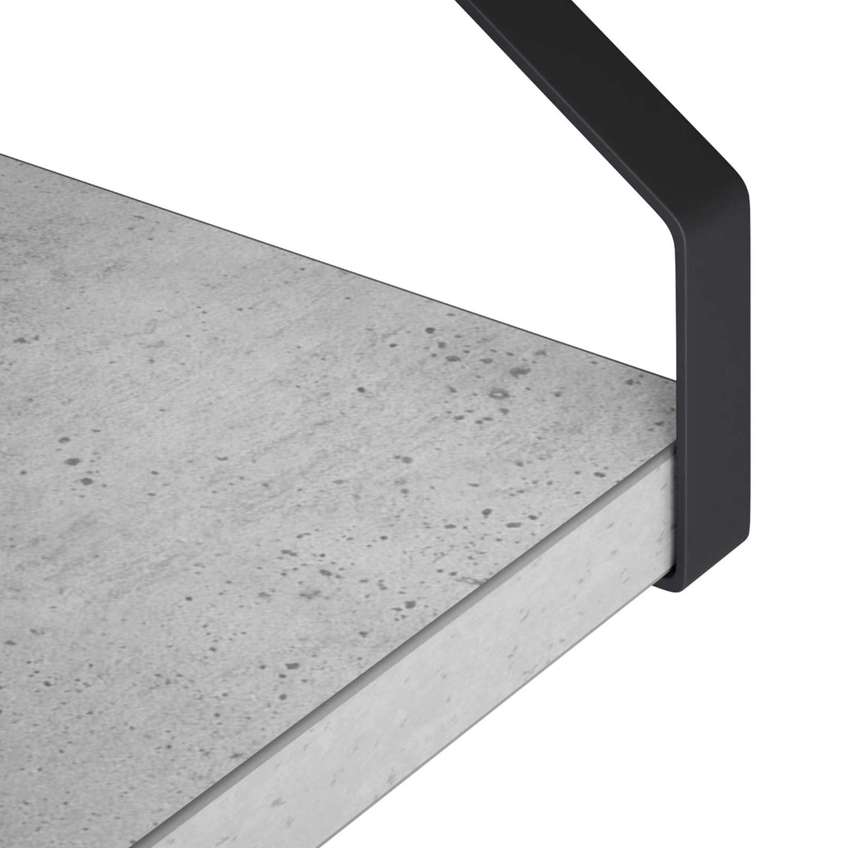 Sieninės lentynos 3 vnt. Betono pilka 60 x 16 x 15,5 cm