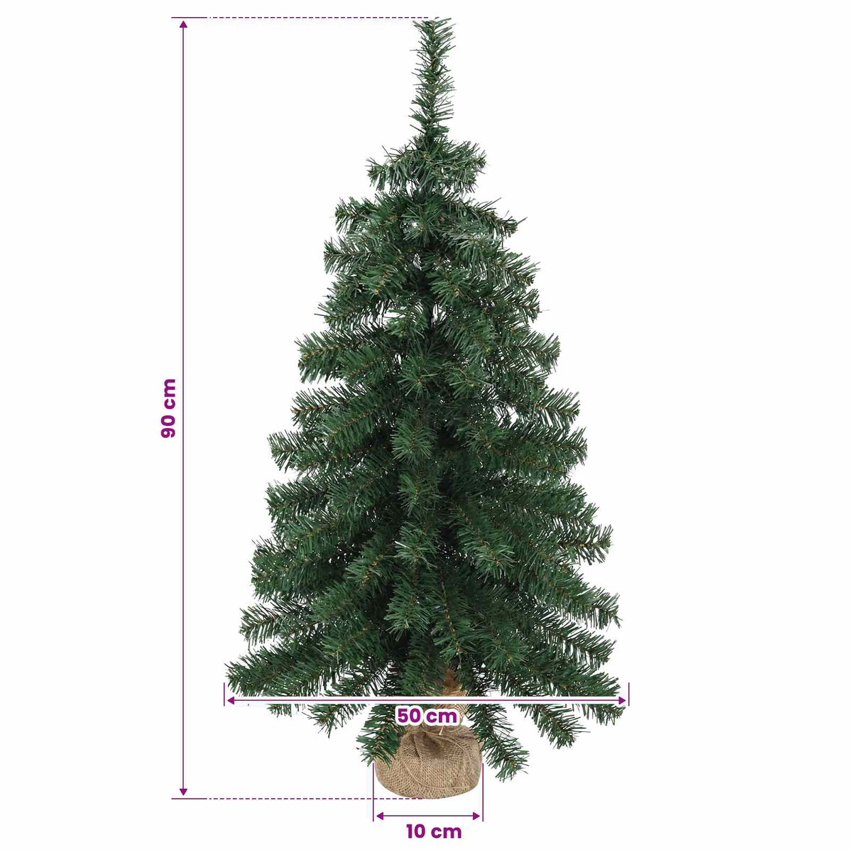 Mini Kalėdų medis 90 cm PVC Žalia