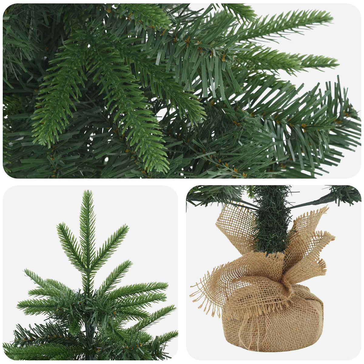 Mini Kalėdų medis 60 cm PVC ir PE Žalia