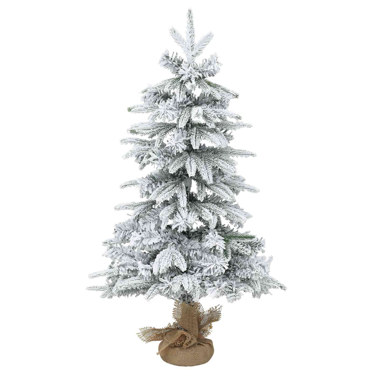 Mini Kalėdų medis 45 cm PVC ir PE Žalia ir balta