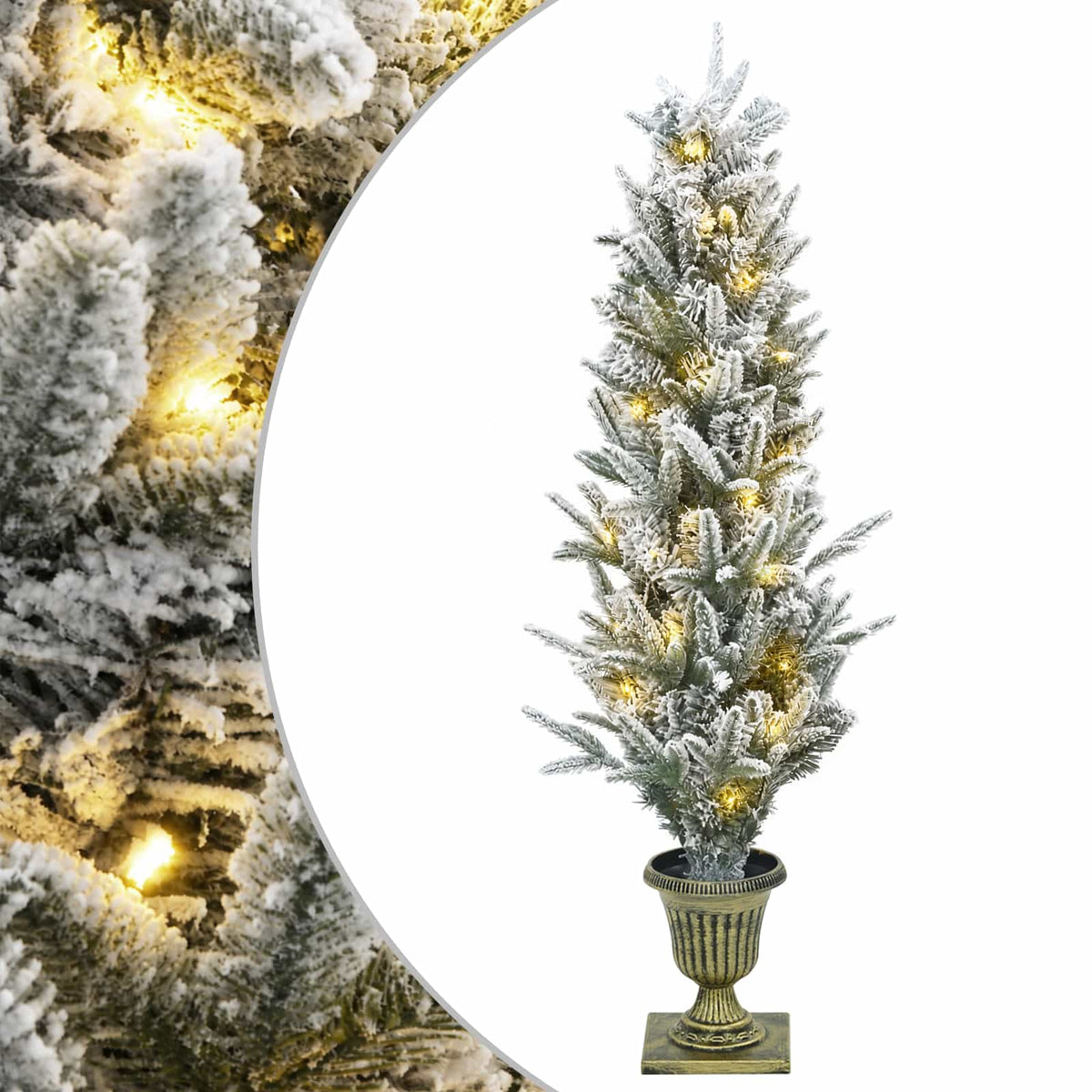 Mini Kalėdų medis 120 cm 100 LED Šilta balta PVC ir PE
