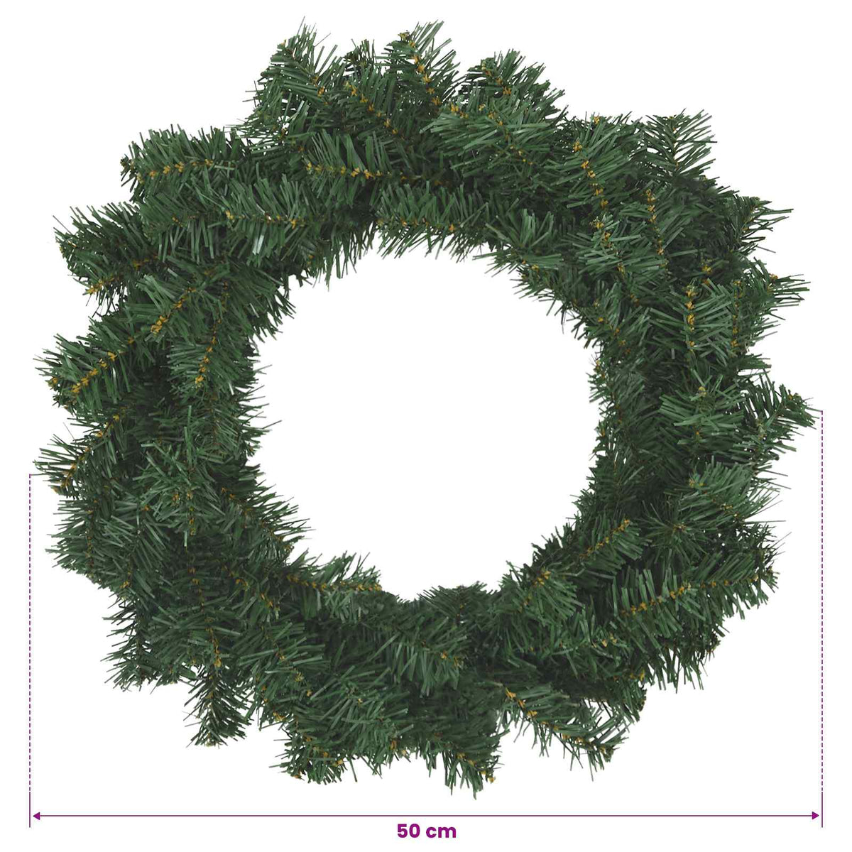 Kalėdų Vainikas Žalia Ø 50 cm PVC