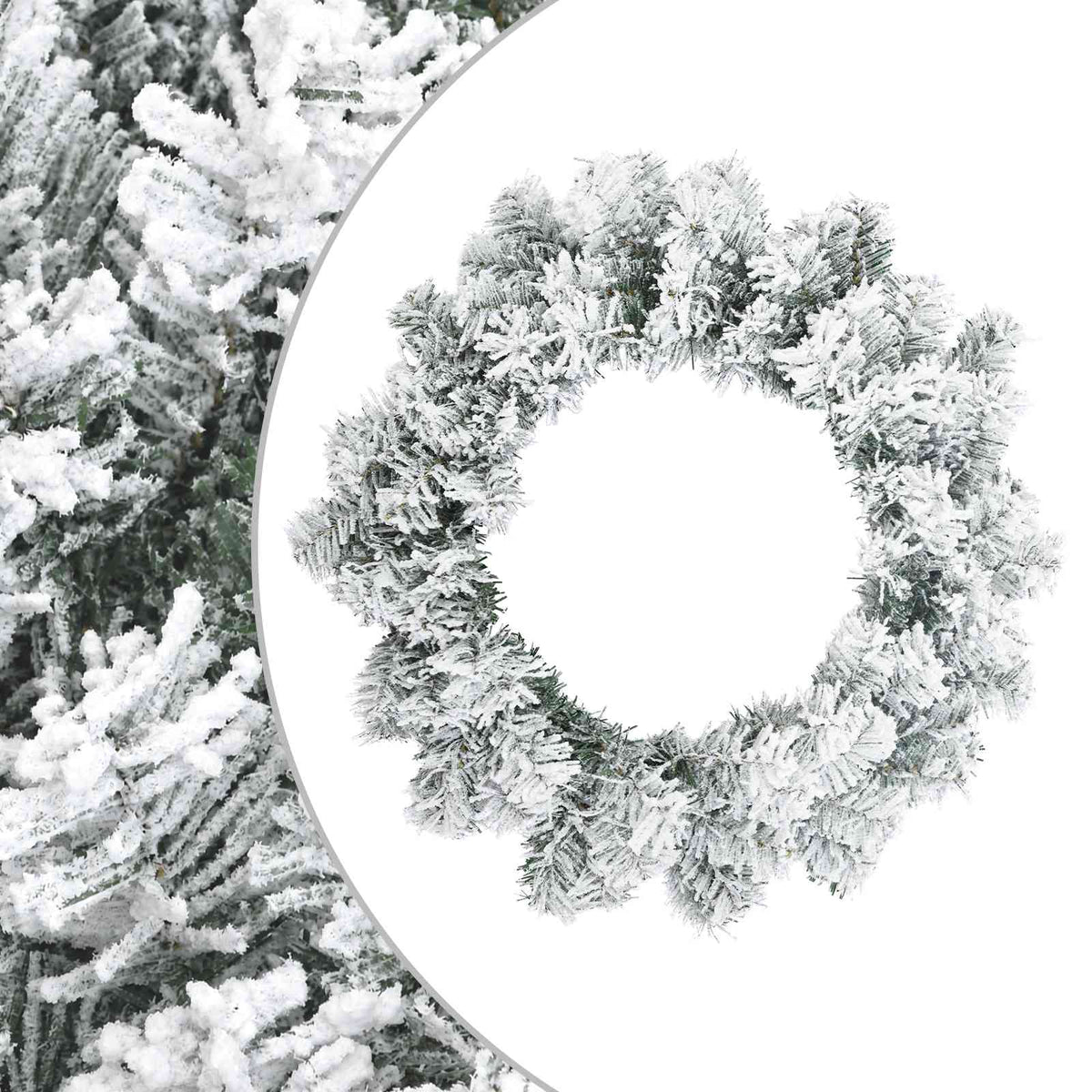 Kalėdų Vainikas Balta Ø 50 cm PVC