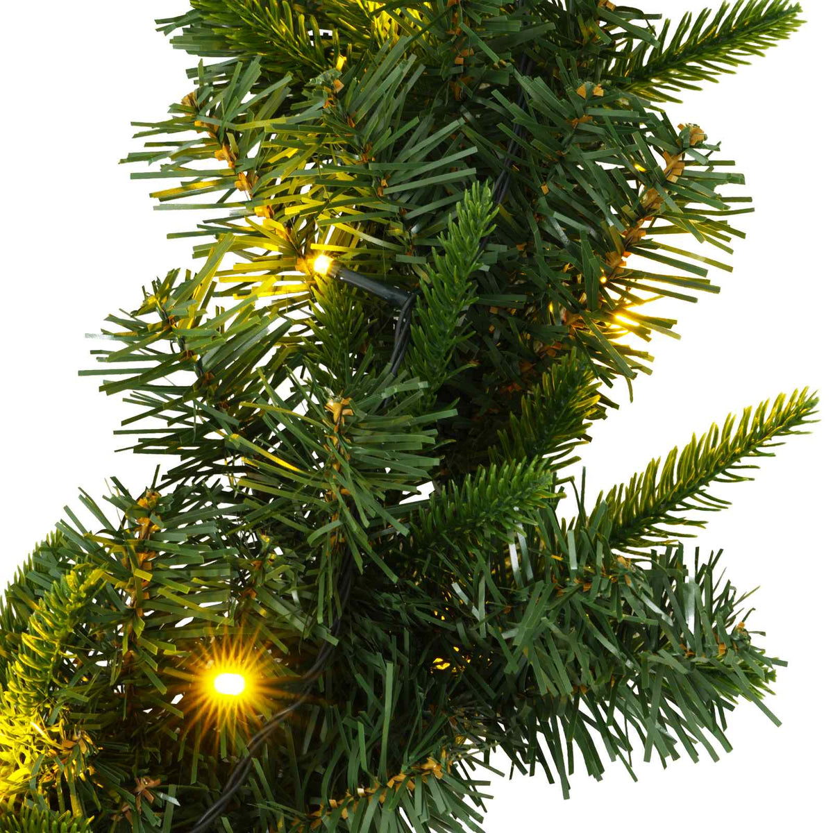 Kalėdinė girlanda Žalia 270 cm PVC ir PE 50 LED