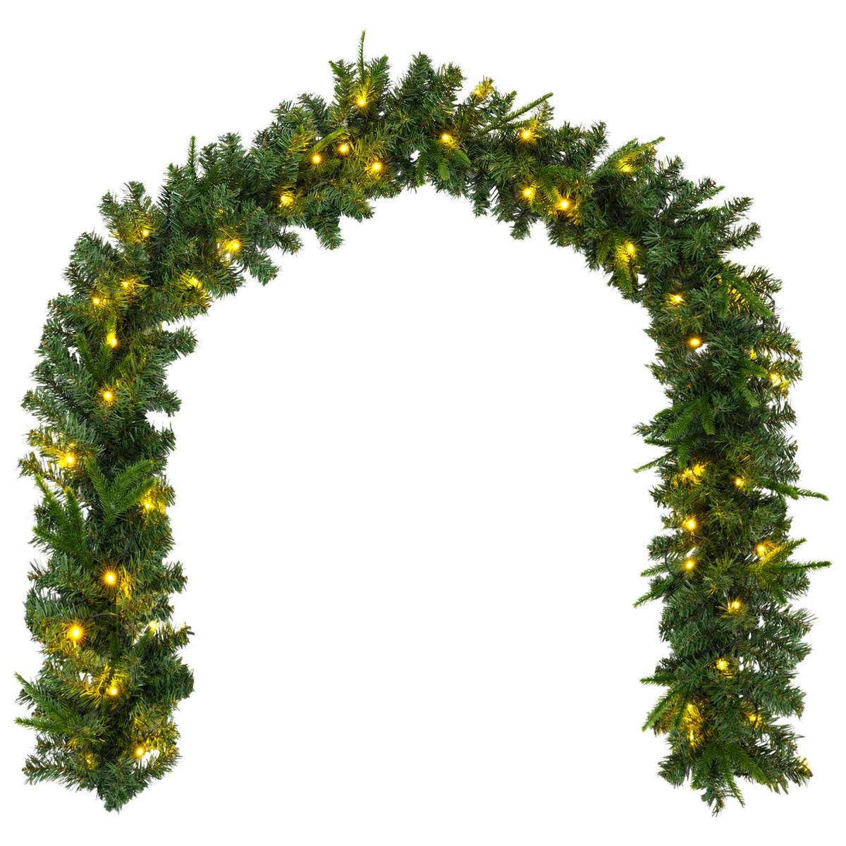 Kalėdinė girlanda Žalia 270 cm PVC ir PE 50 LED