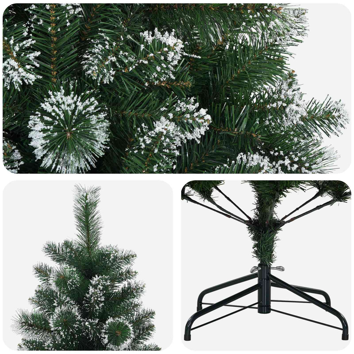 Dirbtinė Kalėdų eglutė 150 cm PVC ir metalas Žalia