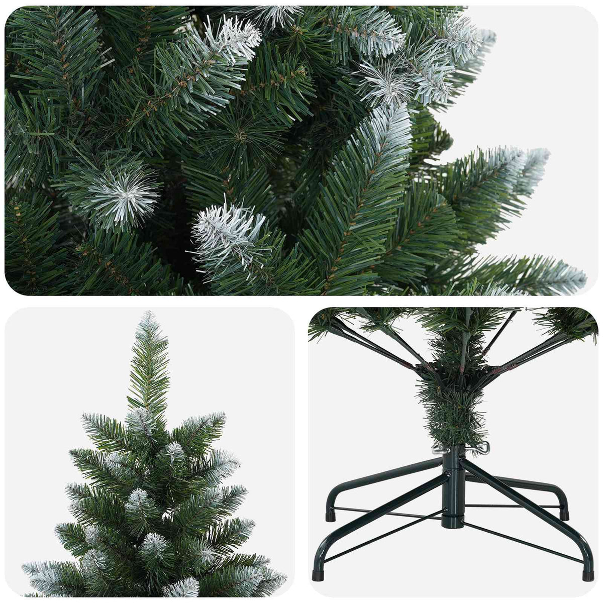 Dirbtinė Kalėdų eglutė 120 cm PVC ir metalas Žalia
