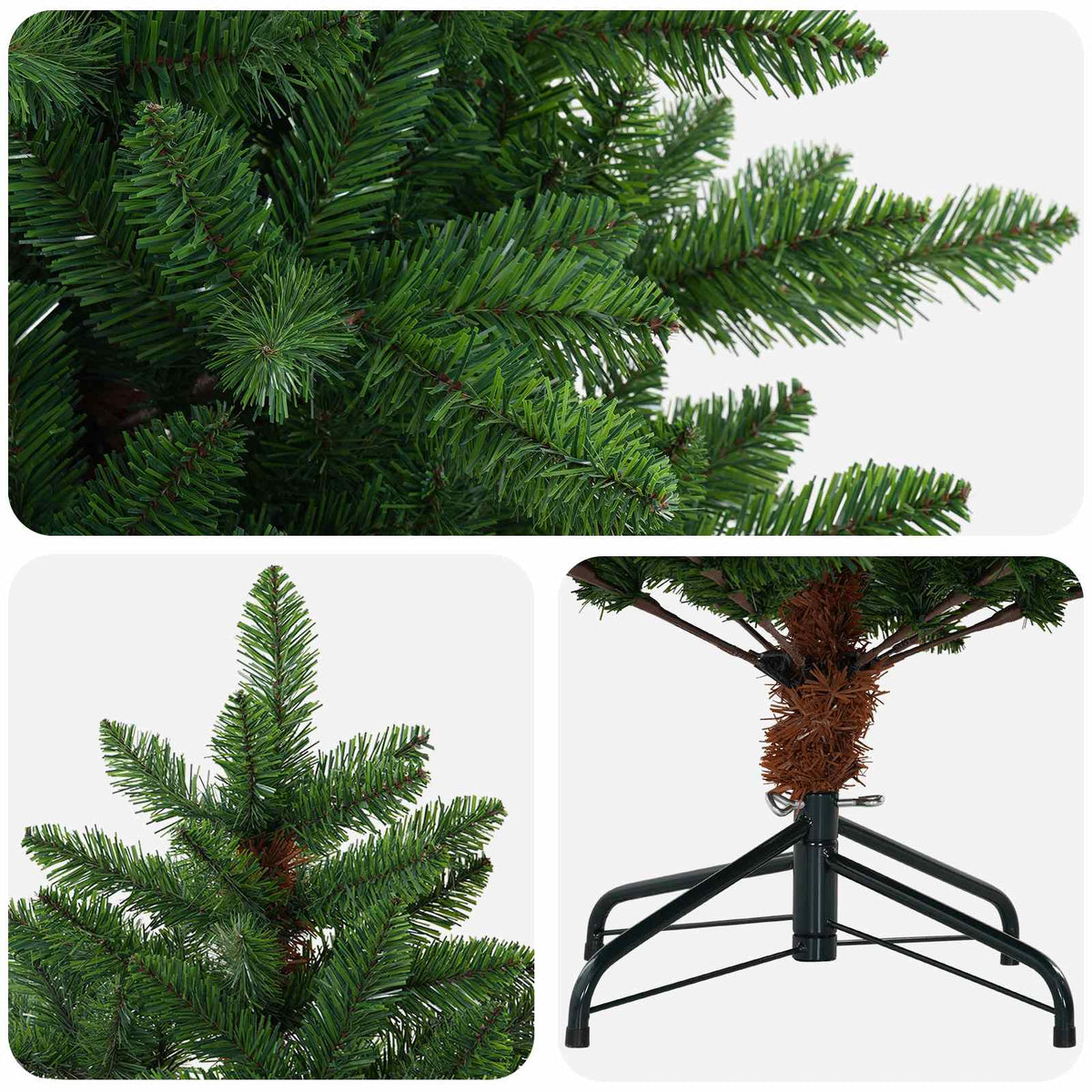 Dirbtinė Kalėdų eglutė 240 cm PVC ir metalas Žalia