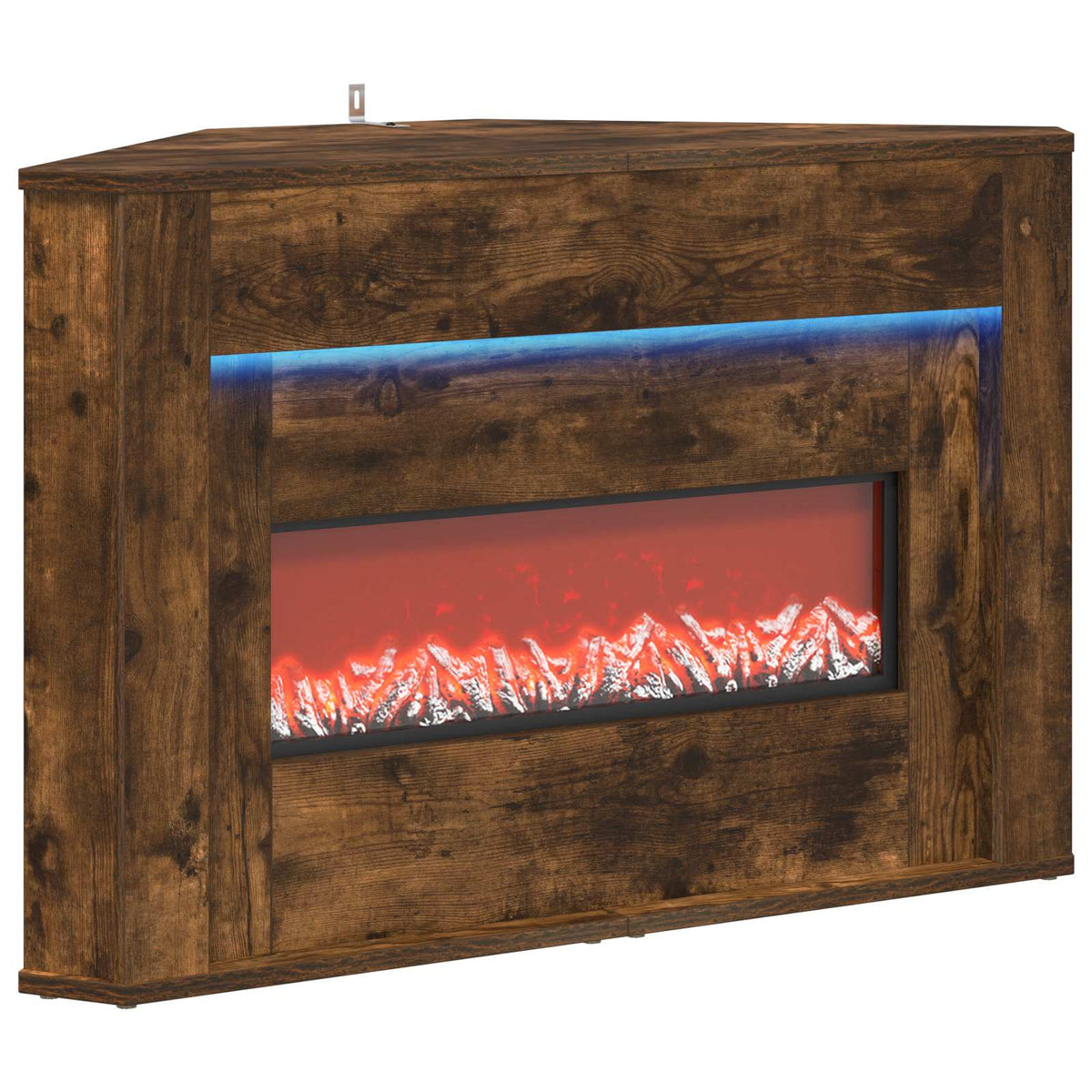 Židinys su LED juosta Dūminio ąžuolo 95 x 42,5 x 60 cm