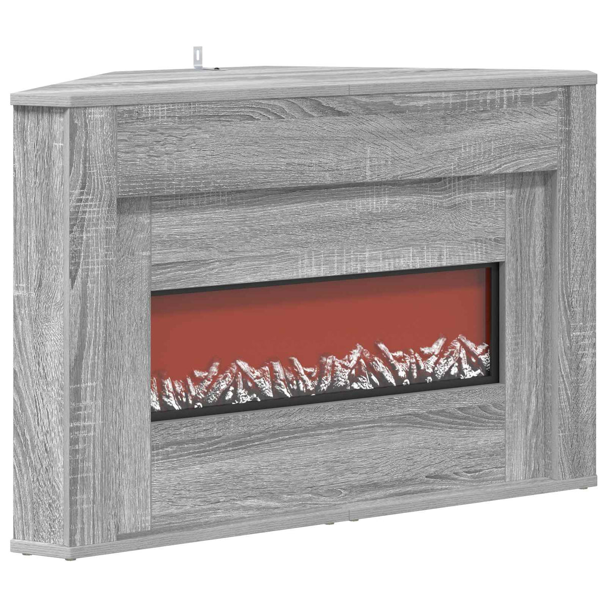 Židinys su LED juosta Pilka Sonoma 95 x 42,5 x 60 cm